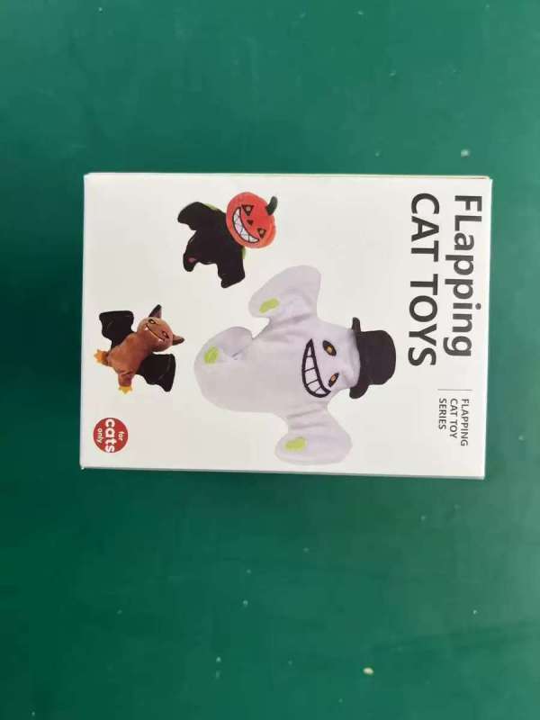 Electric Interactive Cat Toy Simulate Wing Flapping Sound Halloween  Cat Chewing Toys