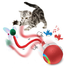 Intelligent Gravity Cat Toy Ball Electric Self-Entertainment Boredom Relief Chasing Toy with Rope