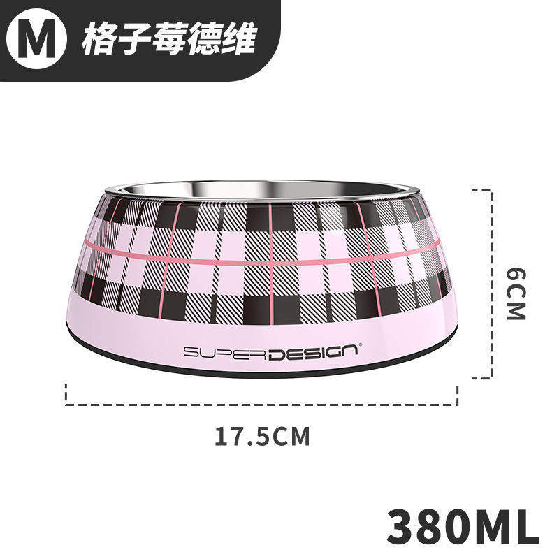 Stainless steel melamine cat bowl