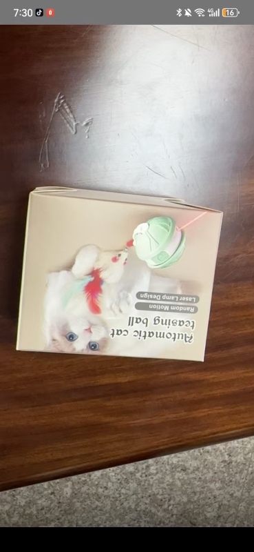 Smart Laser Cat Toy Ball Automatic Moving Kitten Plaything Self-Entertainment  Toy