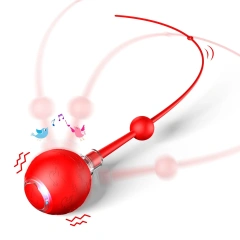 Intelligent Gravity Cat Toy Ball Electric Self-Entertainment Boredom Relief Chasing Toy with Rope Red Blue Gray Pink Soft Tails