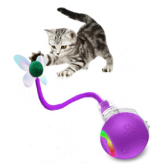 Intelligent Gravity Cat Toy Ball Electric Self-Entertainment Boredom Relief Chasing Toy with Rope