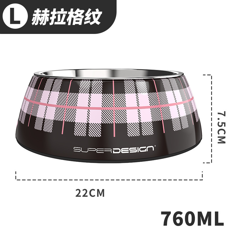 Stainless steel melamine cat bowl