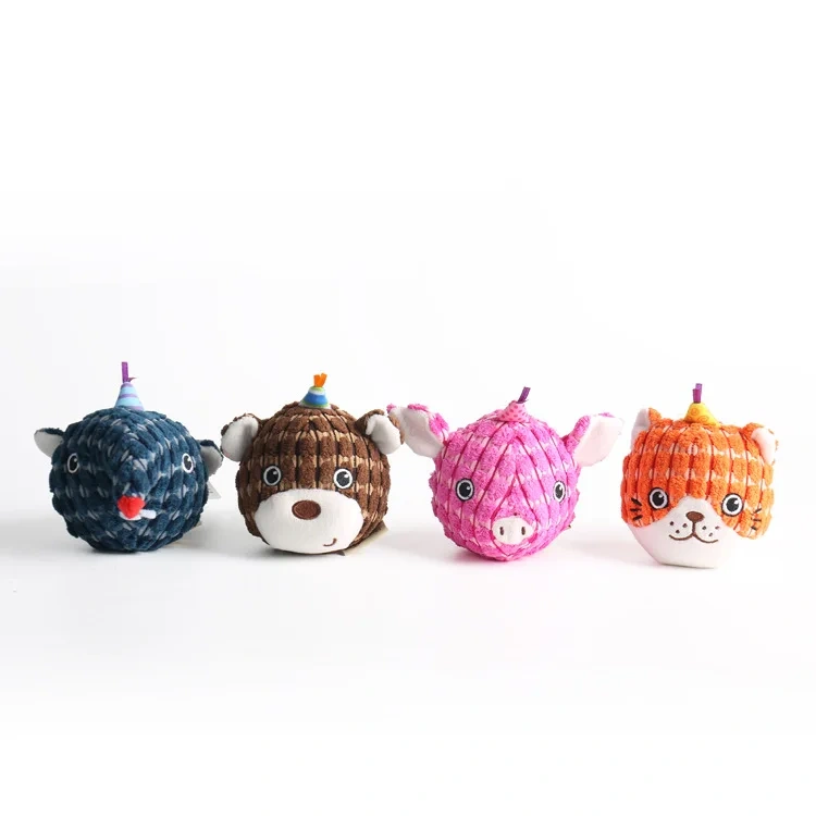 Spherical Animal Chewing Pet Toy Custom Wholesale Pet Dog Chew Toy