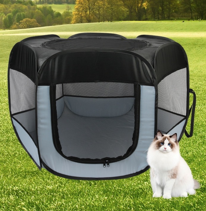Foldable Oxford cloth dog whelping box/pet bed fence