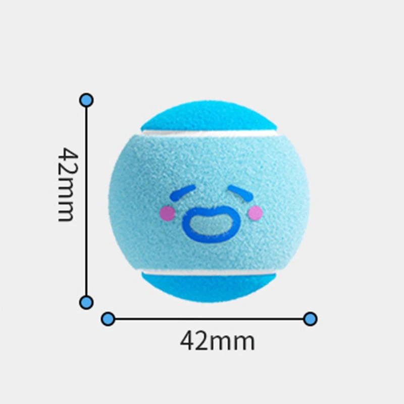 Mini Interactive Pet Tennis Ball High Bounce Durable Rubber Chew Toy for Small Dogs Outdoor Play Training Interactive Puppy Ball
