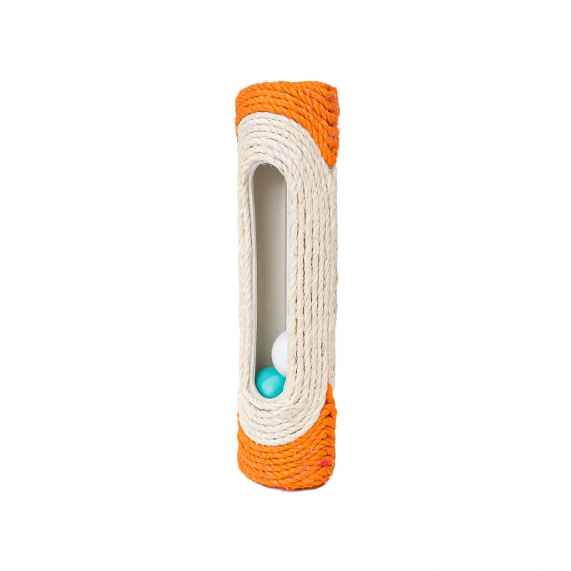 High Quality Eco-Friendly Sisal Scratching Cat Toy Simplicity Style with Interactive Balls for Pet Movement & Exercise