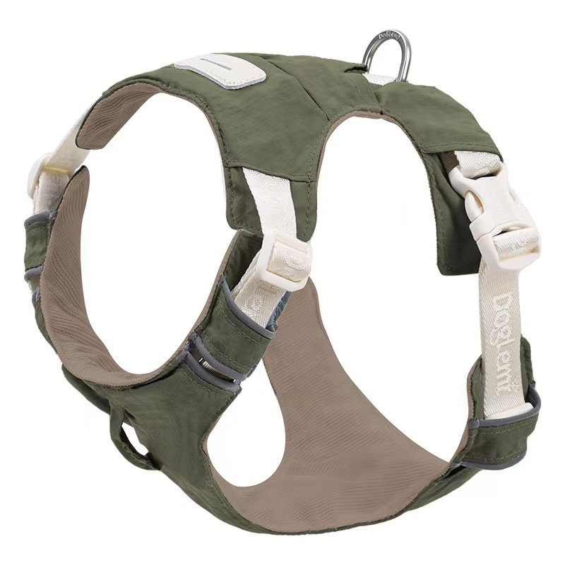 Luxury Nylon Dog Harness Vest Solid Polyester Simple Design Heavy Duty for Walking