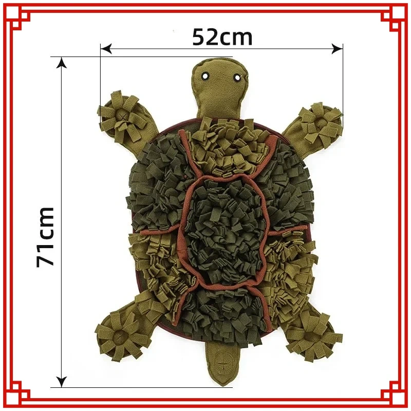 Dog Snuffle Mat Tortoise Shape Pet Slow Feeding Pad Pet Sniffing Mat Dog Training Toys Pet Release Stress Toys Gift for Dogs