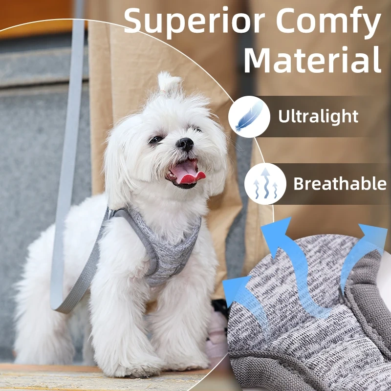 Dog Cat Harness Vest Chest Strap Comfort Breathable Adjustable Pet Harness for Small Medium Dogs Puppy Outdoor Walking