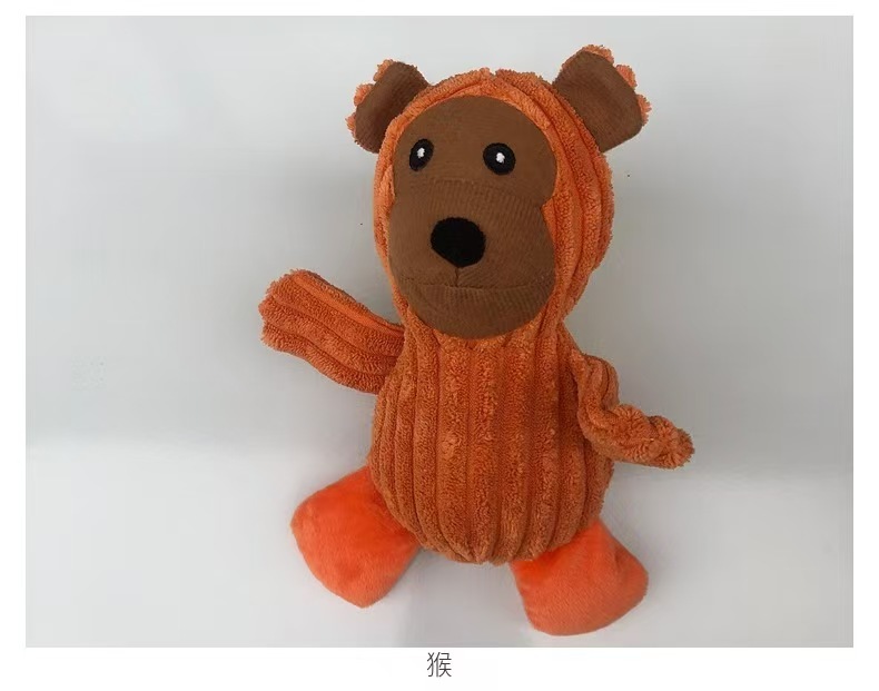 High Quality Fancy Animal Rabbit Pig Elephant Pet Squeaky Toys Dog Toy Plush Chew Toy