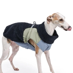 Winter Dog Jacket Vest Lambswool Quilted Winter Warm Dog Coat for Small Large Dogs Zip Up Pet Dog Clothes with Traction Buckle
