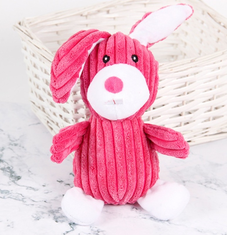 High Quality Fancy Animal Rabbit Pig Elephant Pet Squeaky Toys Dog Toy Plush Chew Toy