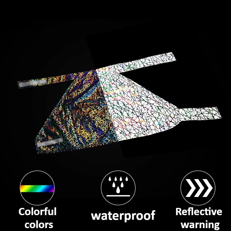 Reflective Pet Shirt Dog Vest Colorful Reflective Material Night Walk Safe Vest High Light Perception Small To Large Dogs