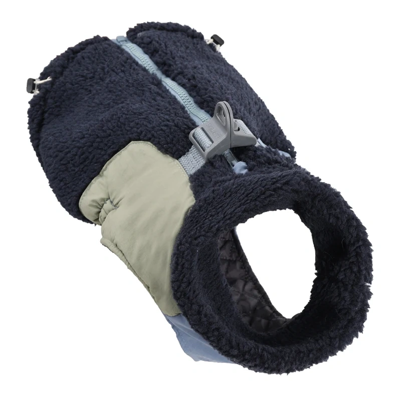 Winter Dog Jacket Vest Lambswool Quilted Winter Warm Dog Coat for Small Large Dogs Zip Up Pet Dog Clothes with Traction Buckle