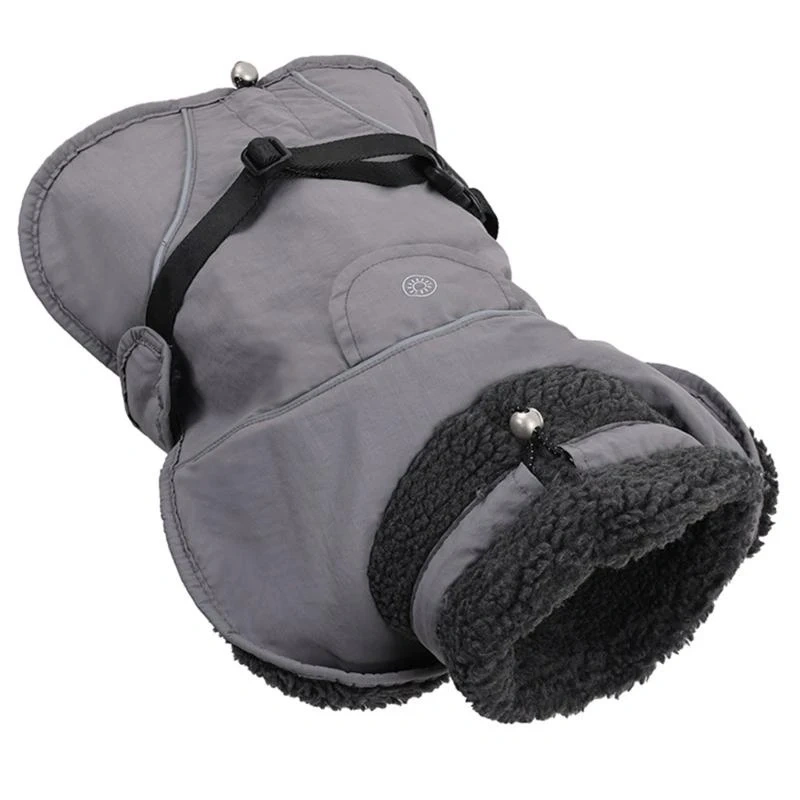Thick Insulated Dog Coat Waterproof Windproof Winter Apparel Reflective Strips