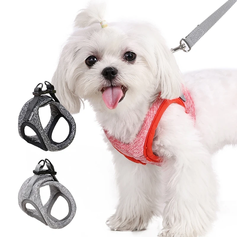 Dog Cat Harness Vest Chest Strap Comfort Breathable Adjustable Pet Harness for Small Medium Dogs Puppy Outdoor Walking