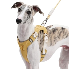 Luxury Nylon Dog Harness Vest Solid Polyester Simple Design Heavy Duty for Walking for Medium and Large Cats