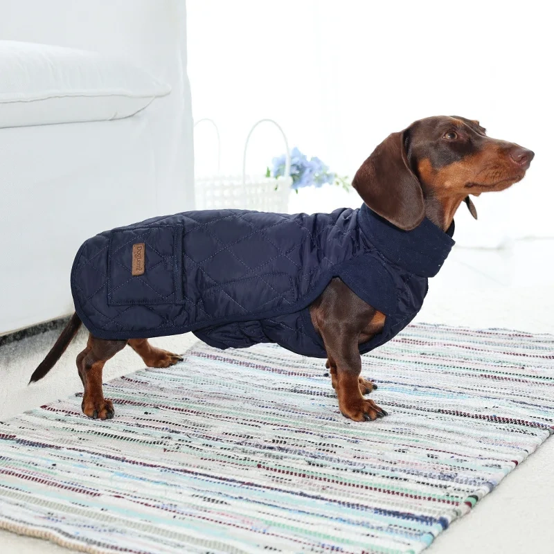 Pet Clothes New Winter Dog Clothes Dachshund Dog Clothes Warm Thickened Casual Dog Outing Vest Cotton Clothes