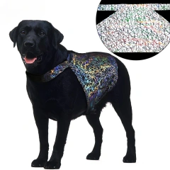 Reflective Pet Shirt Dog Vest Colorful Reflective Material Night Walk Safe Vest High Light Perception Small To Large Dogs