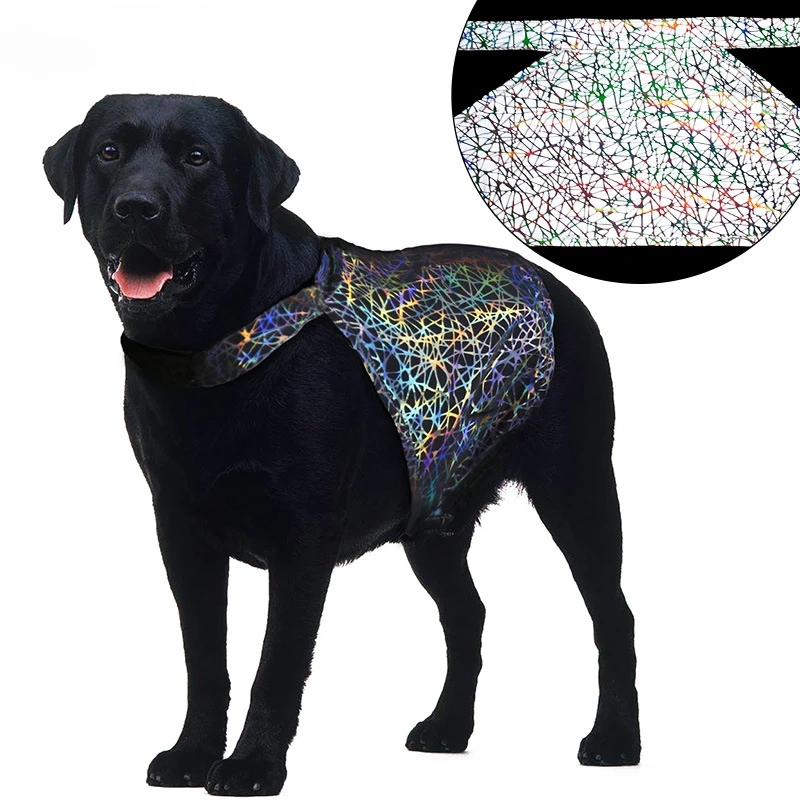 Reflective Pet Shirt Dog Vest Colorful Reflective Material Night Walk Safe Vest High Light Perception Small To Large Dogs