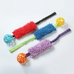 Factory Direct Eco-Friendly Soft Rubber Chew Toy Colorful BB Rings Ball for Dogs Interactive Bite-Resistant Pet Products