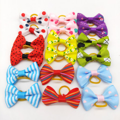 Christmas Dog Bowknot Cat Dog Hair Bow Hat Decoration Bow for Small Dog Headdress
