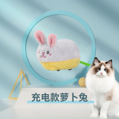 Interactive Electric Mouse Simulation Toy for Cats Self-Entertaining Feather Teasing Stick Fun for Felines