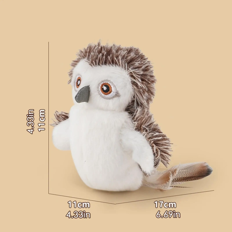 Flapping Bird Cat Toy Rechargeable Bird Simulation Cat Toy With Catnip And 3 Modes Realistic Chirping