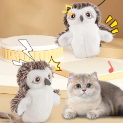 Flapping Bird Cat Toy Rechargeable Bird Simulation Cat Toy With Catnip And 3 Modes Realistic Chirping