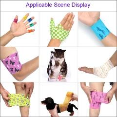6 pcs Pet Puppys Anti Dirt Tool for Going Out Leggings Self Adhesive Bandages for Walking Dogs Feet Wrapping Protective Bandages