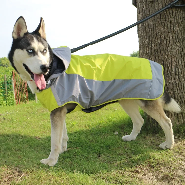 Waterproof Dog Raincoat Outdoor Pet Jacket for Large Breeds Golden Retriever All-Weather Dog Coat Pets Dog Costume Pet Clothes