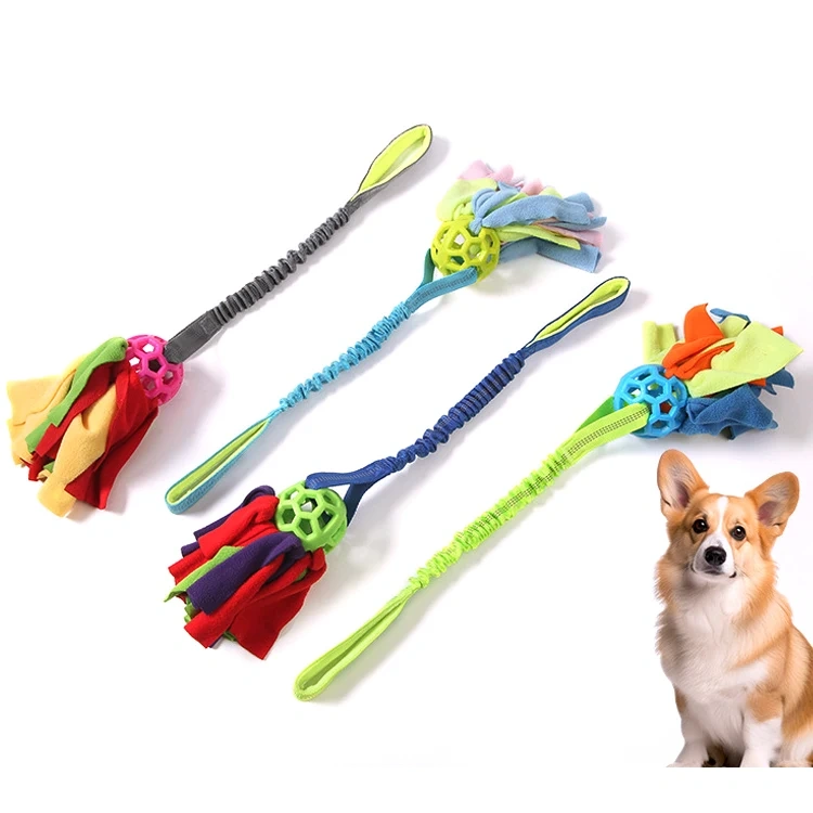 Interactive Training Chaser Tough Bungee Dog Rope Tug of War Dog Toys