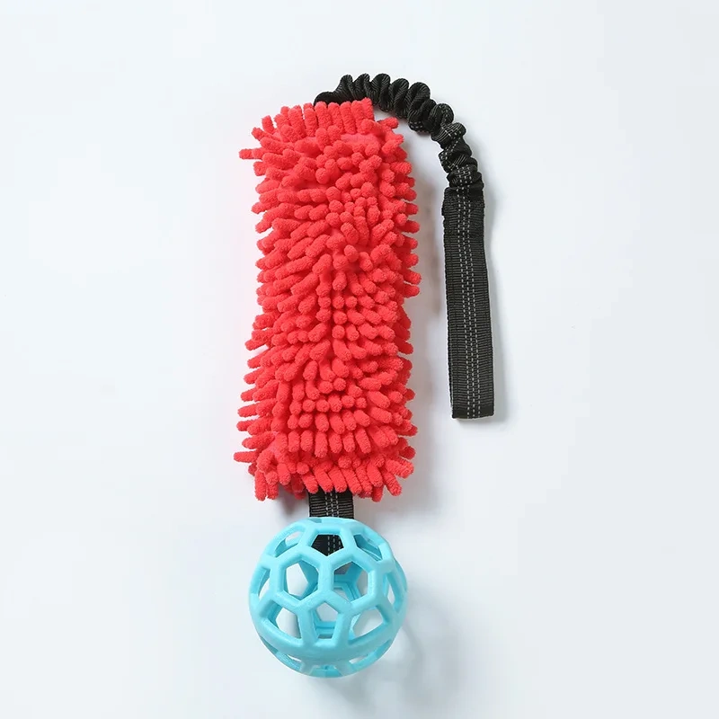 Factory Direct Eco-Friendly Soft Rubber Chew Toy Colorful BB Rings Ball for Dogs Interactive Bite-Resistant Pet Products