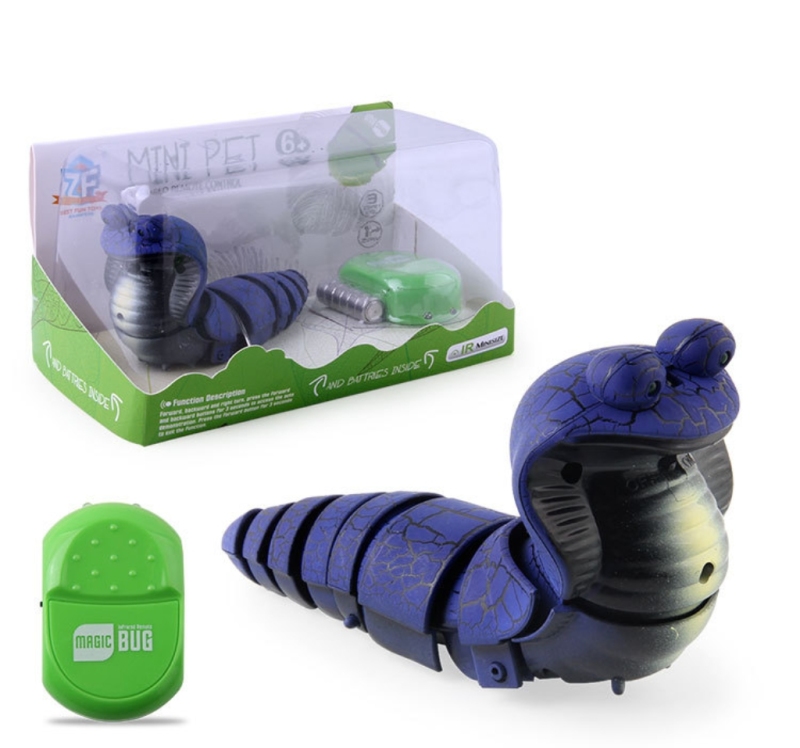 Electric remote-controlled bug toy for cats