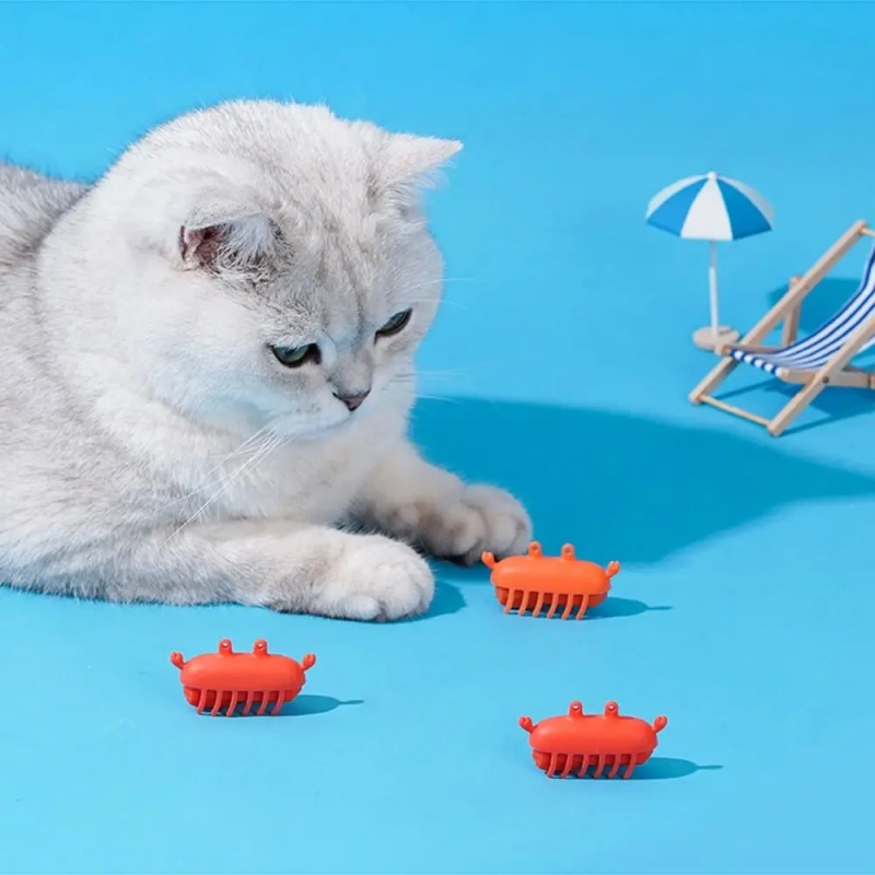 Obstacle Avoidance Sensor Crawling Crab Cat Toys Keep Them Busy Wear-resistant Escaping Crab Dog Washable Moving Fast