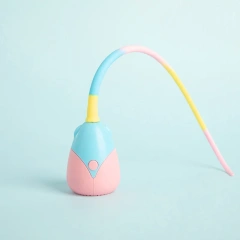 Durable Self-Entertainment Automatic Teasing Cat Ball Toy Eco-Friendly Pet Electric Tail Silicone Toy New Foreign Trade Cat Toy