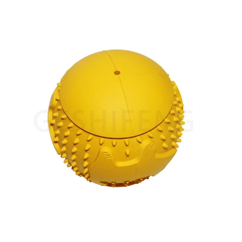 New Rubber Chew Ball Dog Treat Toy Pet Interactive Outdoor Teeth Clean Toy Aggressive Chewer