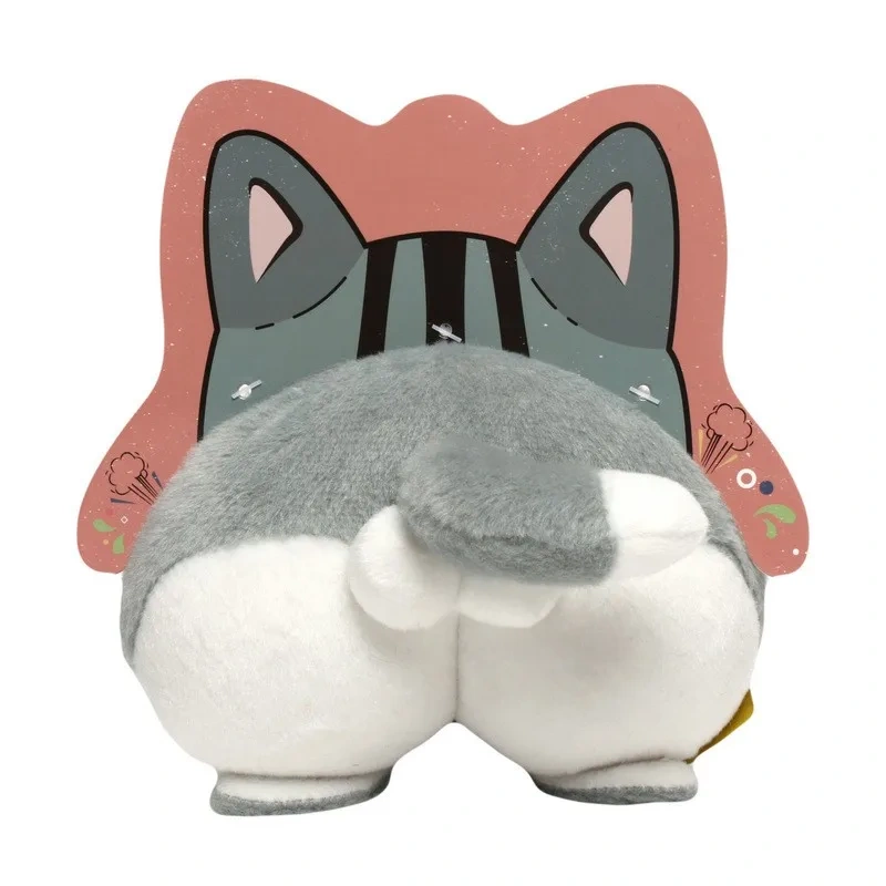 Best-selling Interactive Teething Anti-tear Corgi Hip Plush Squeaky Animal Model Dog Chew Toy