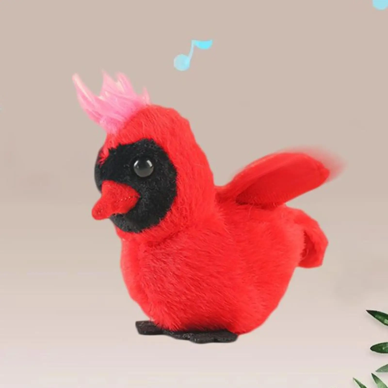 Bird Cat Toy Fly Bird Cat Toy Realistic Flapping Wings Electric Plush Doll for Rabbit Medium Large Breed Mental Stimulation