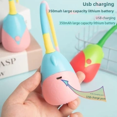 Durable Self-Entertainment Automatic Teasing Cat Ball Toy Eco-Friendly Pet Electric Tail Silicone Toy New Foreign Trade Cat Toy