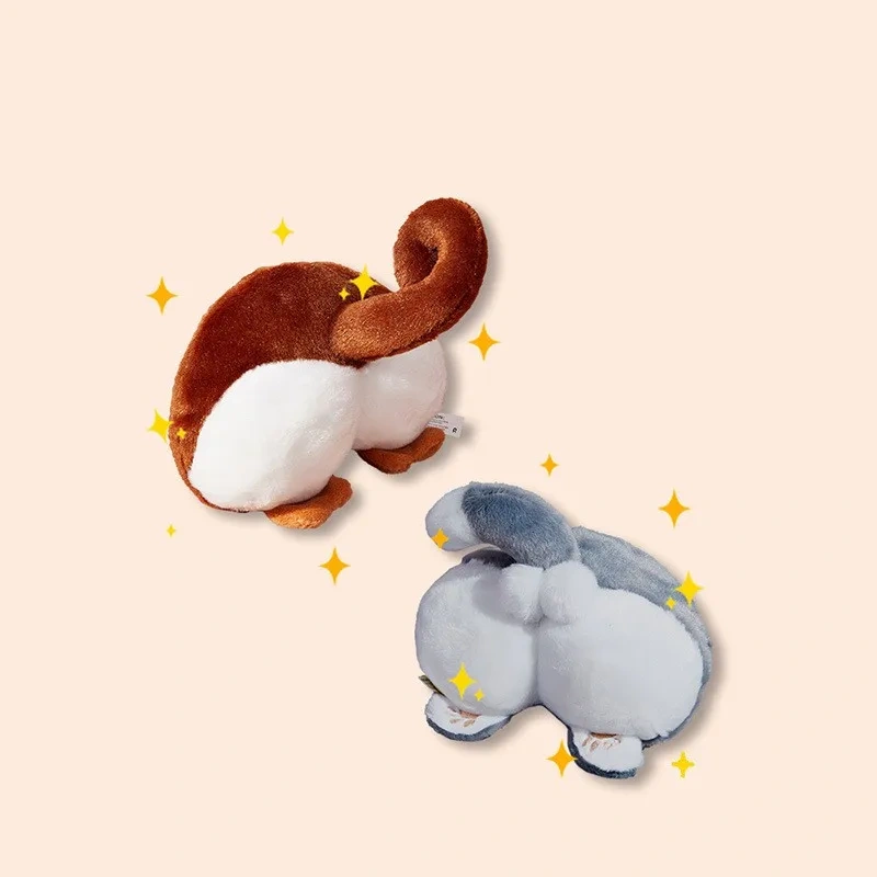 Best-selling Interactive Teething Anti-tear Corgi Hip Plush Squeaky Animal Model Dog Chew Toy