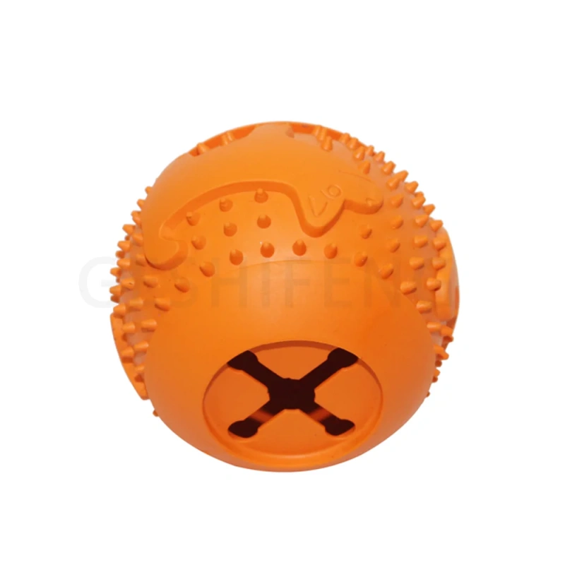 New Rubber Chew Ball Dog Treat Toy Pet Interactive Outdoor Teeth Clean Toy Aggressive Chewer