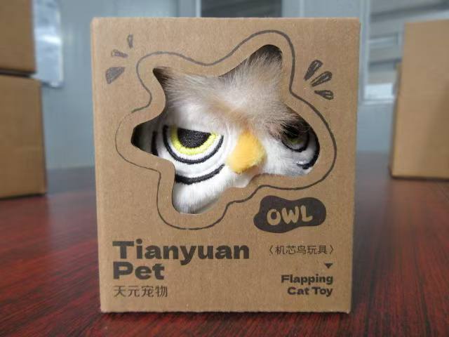 Smart Owl Electric Cat Toy Soft Interactive Plush Stuffed Chew Toy for Pets