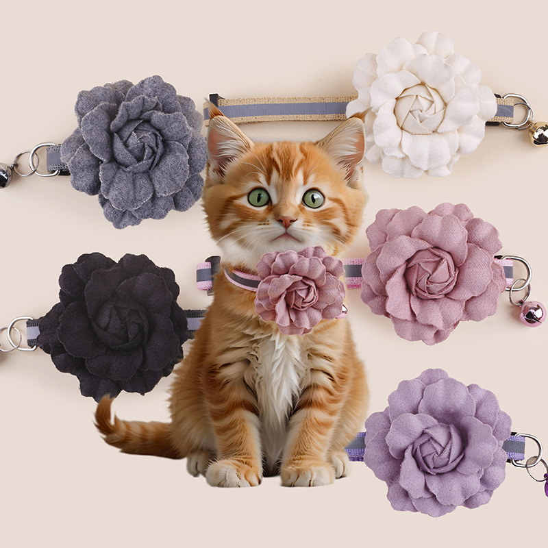 Pet Camellia Anti-Suffocation Collar