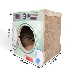 Hot Sale Washing Machine House Shaped Cat Scratcher Corrugated Custom Shaped Cat Scratcher House