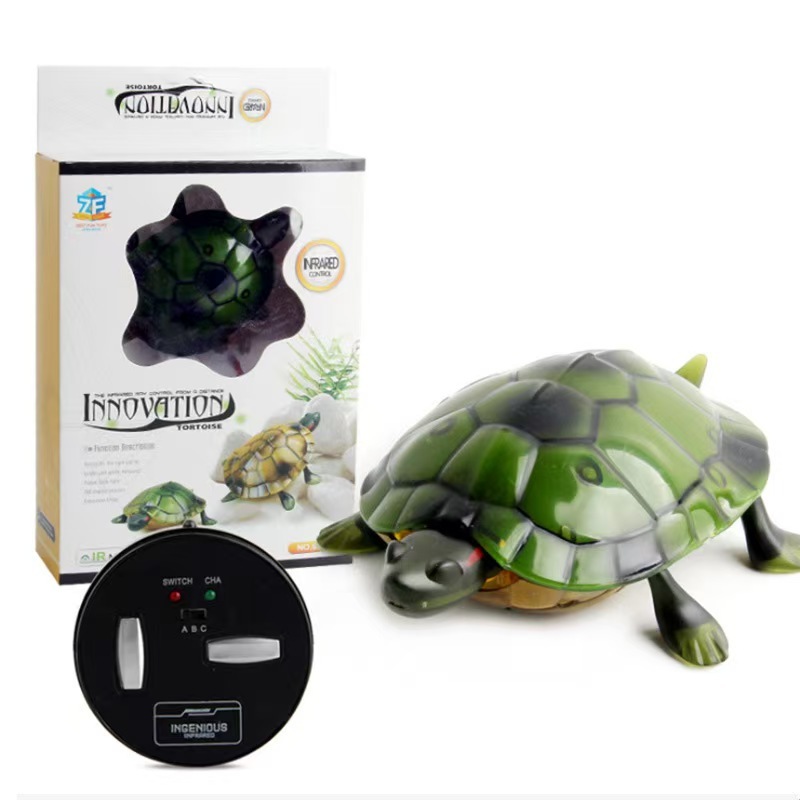 Electronic Pet RC Simulation Sound & Light Tortoise Robot Model cat toy