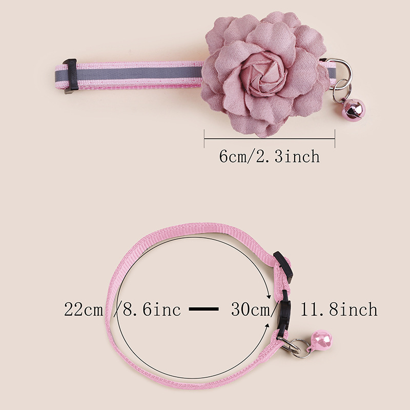 Pet Camellia Anti-Suffocation Collar