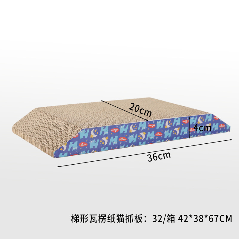 Cat Scratching Pads Pet Kitten Scratch Pad Board Grinding Paws Scratcher Toys Cardboard