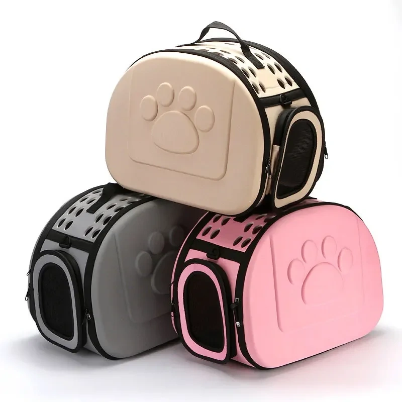 EVA material quality Travel Pet Bag Cat Flower Carriers Bags  Folding Small Dog Outdoor Shoulder Bag Folding Cats Carrying